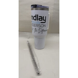 Tumbler Jet Quencher, 40oz Vacuum Insulated Tumbler White w/straw & brush *READ